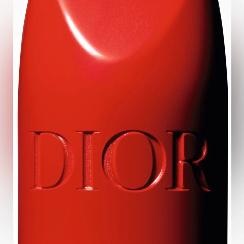 Dior Lipstick Satin 999 Red Long Wear Made In France Floral Lip Care Couture